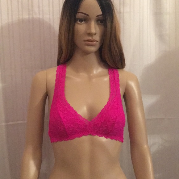 LAST TWO!! New VS Floral Lace Racerback Bralette - Picture 2 of 8